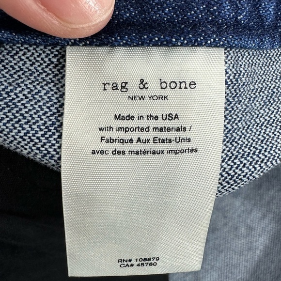 Rag and bone marcy racer denim mini skirt size 25 - Picture 12 of 12